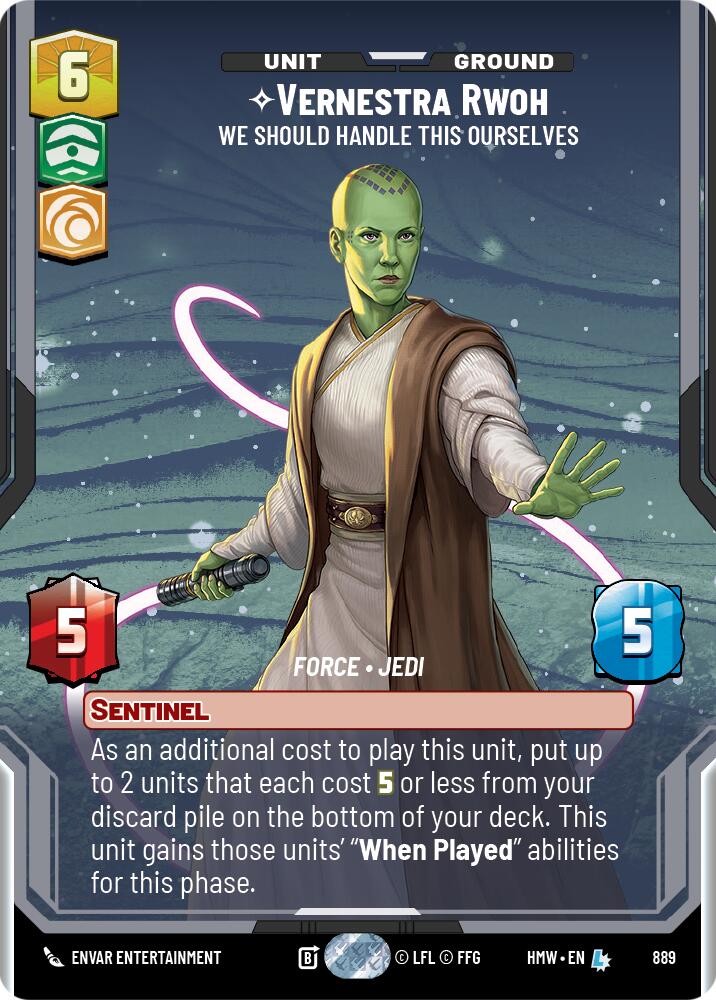 Vernestra Rwoh - We Should Handle This Ourselves [Prestige Foil] (Homeworlds)(HMW-889)(L)