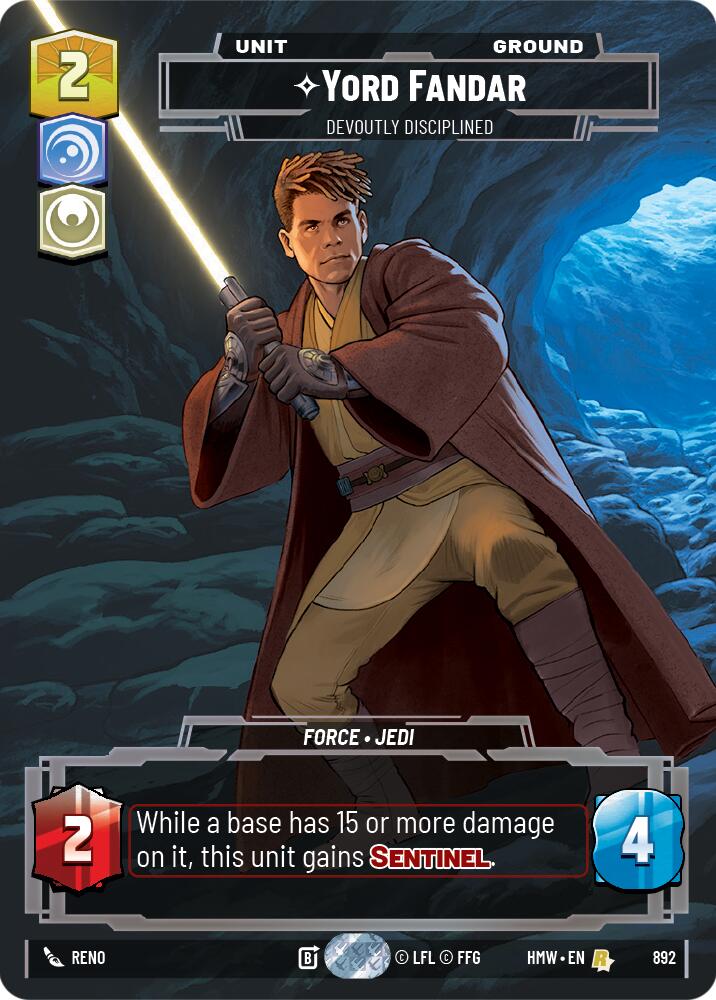 Yord Fandar - Devoutly Disciplined [Prestige Foil] (Homeworlds)(HMW-892)(R)