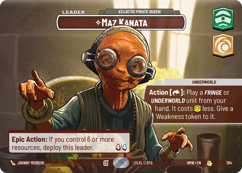 Maz Kanata - Eclectic Pirate Queen [Showcase] (Homeworlds)(HMW-784)(R)