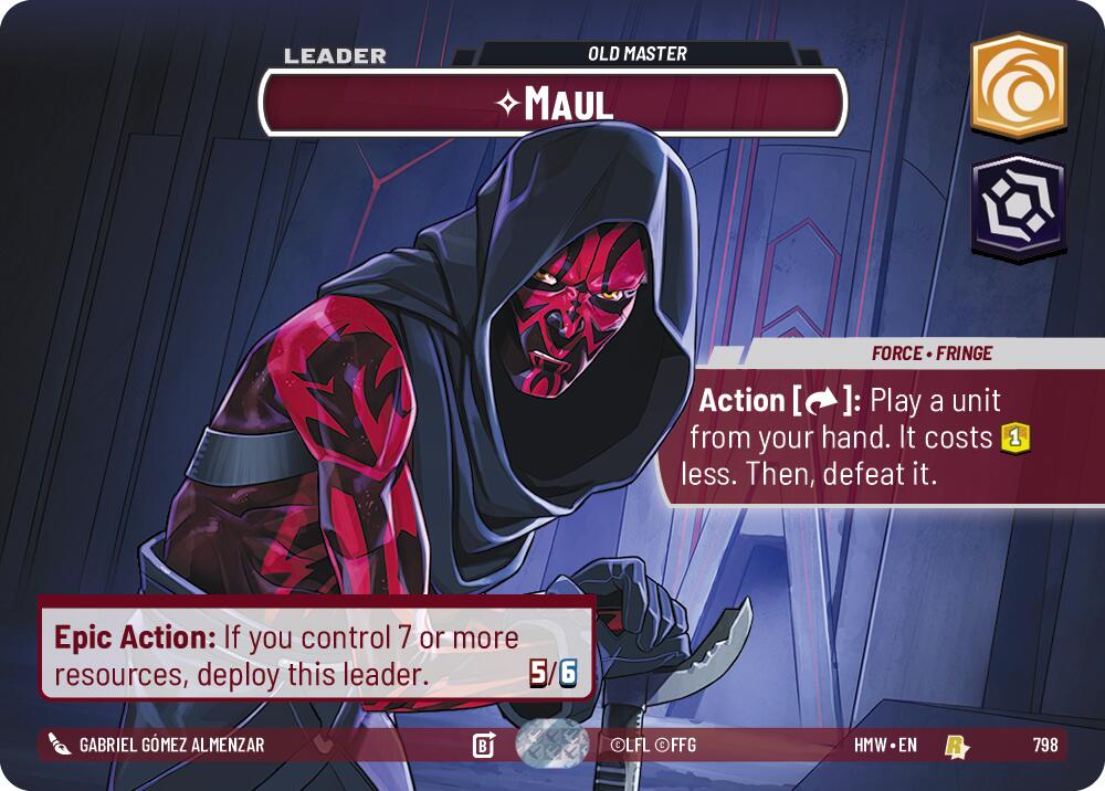 Maul - Old Master [Showcase] (Homeworlds)(HMW-798)(R)