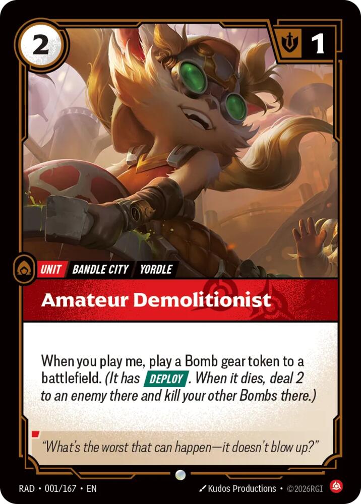 Amateur Demolitionist (Radiance)(RAD-001/167)(C)