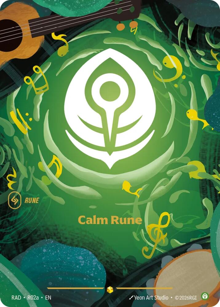 Calm Rune (R02a) (Foil) (Radiance)(RAD-R02a)(O/AA)