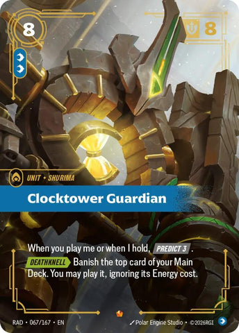 Clocktower Guardian (Foil) (Radiance)(RAD-067/167)(E)