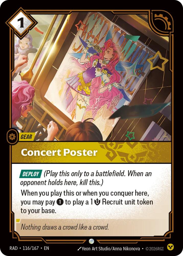 Concert Poster (Radiance)(RAD-116/167)(C)