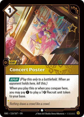 Concert Poster (Radiance)(RAD-116/167)(C)