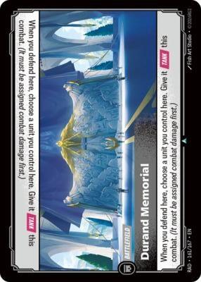 Durand Memorial (Radiance)(RAD-161/167)(U)