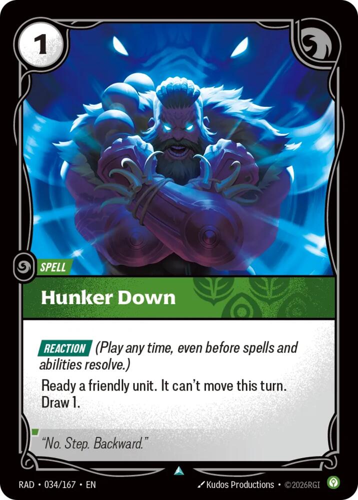 Hunker Down (Radiance)(RAD-034/167)(U)