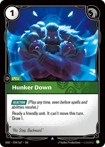 Hunker Down (Radiance)(RAD-034/167)(U)
