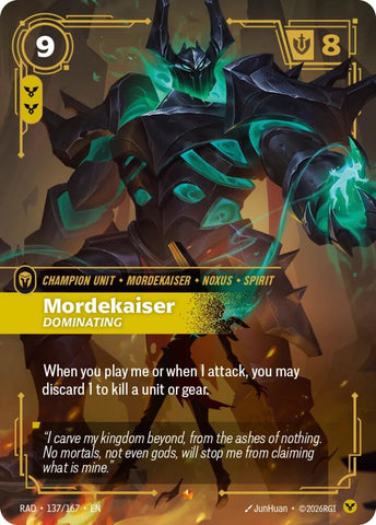 Mordekaiser, Dominating (Foil) (Radiance)(RAD-137/167)(E)