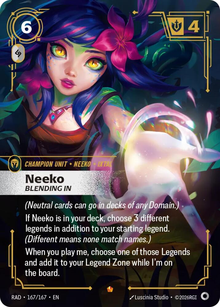 Neeko, Bleeding In (Foil) (Radiance)(RAD-167/167)(E)