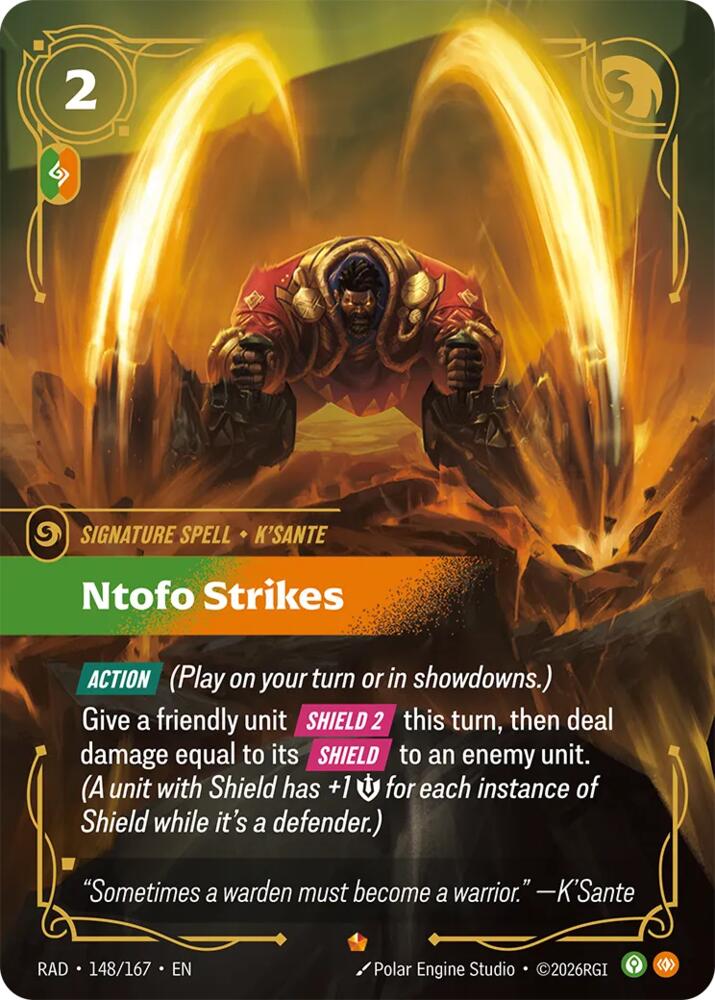 Ntofo Strikes (Foil) (Radiance)(RAD-148/167)(E)
