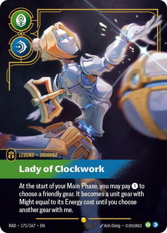 Orianna, Lady of Clockwork (Overnumbered) (Foil) (Radiance)(RAD-171/167)(O/AA)