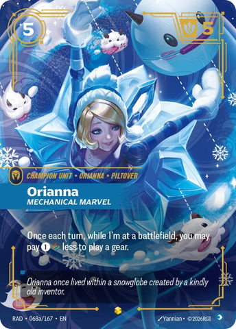 Orianna, Mechanical Marvel (Alternate Art) (Foil) (Radiance)(RAD-068a/167)(O/AA)