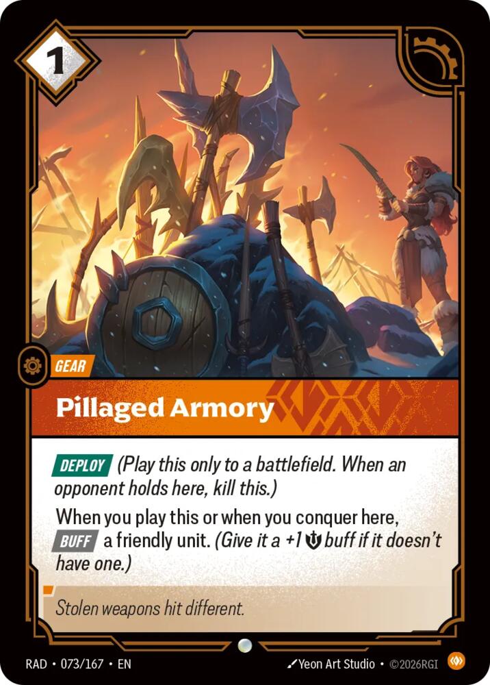 Pillaged Armory (Radiance)(RAD-073/167)(C)