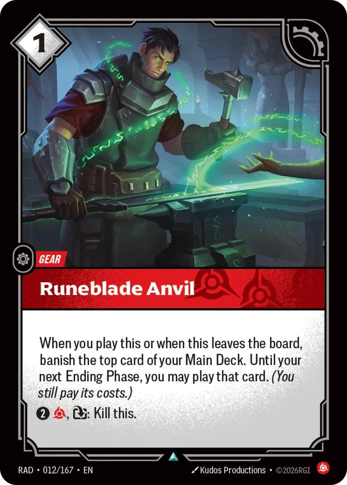 Runeblade Anvil (Radiance)(RAD-012/167)(U)