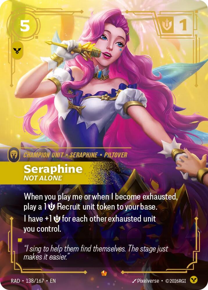 Seraphine, Not Alone (Foil) (Radiance)(RAD-138/167)(E)