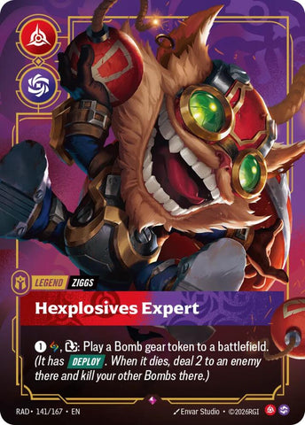 Ziggs, Hexplosives Expert (Foil) (Radiance)(RAD-141/167)(R)