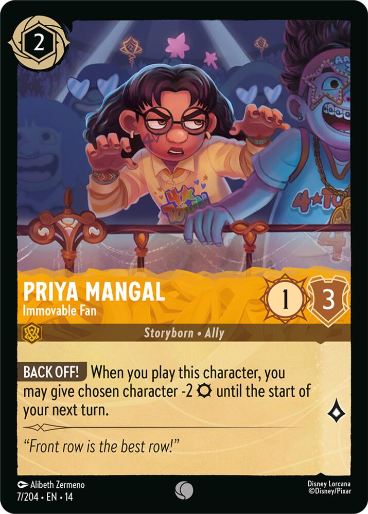 Priya Mangal - Immovable Fan (Hyperia City)(14-7/204)(C)