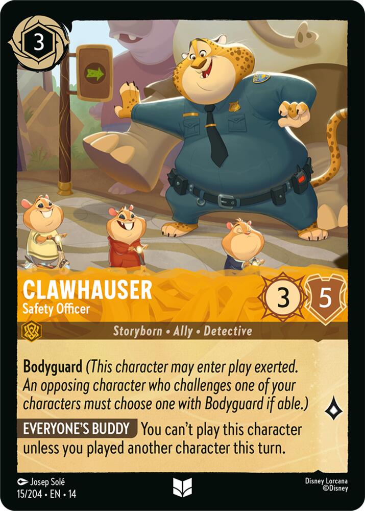 Clawhauser - Safety Officer (Hyperia City)(14-15/204)(UN)