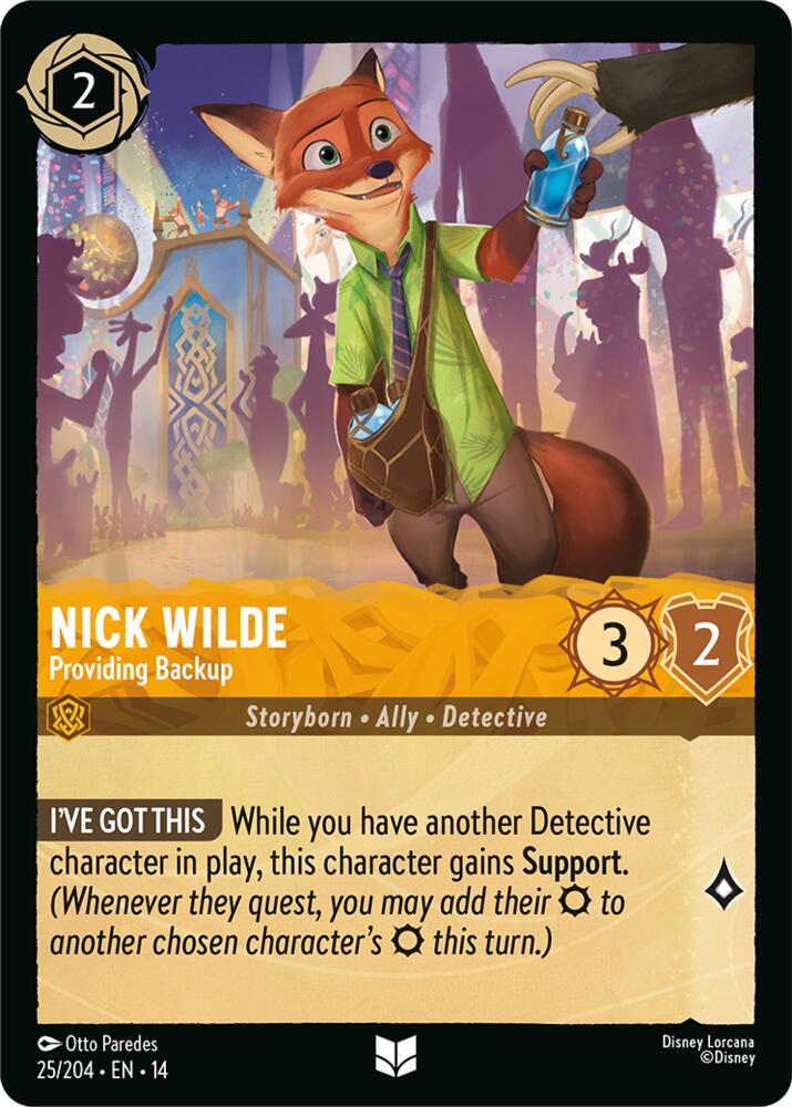 Nick Wilde - Providing Backup (Hyperia City)(14-25/204)(UN)