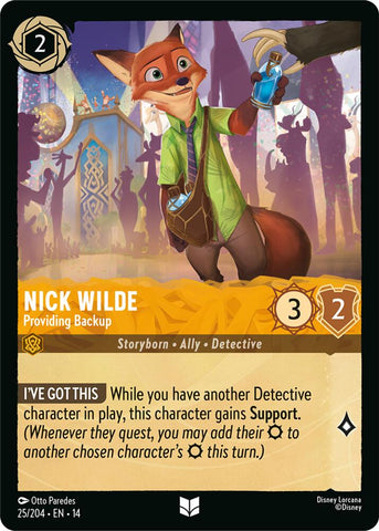 Nick Wilde - Providing Backup (Hyperia City)(14-25/204)(UN)