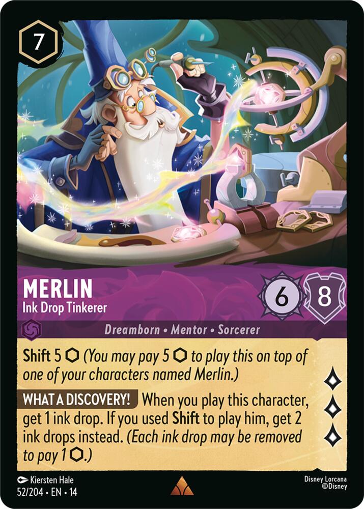 Merlin - Ink Drop Tinkerer (Hyperia City)(14-52/204)(R)