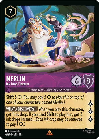 Merlin - Ink Drop Tinkerer (Hyperia City)(14-52/204)(R)