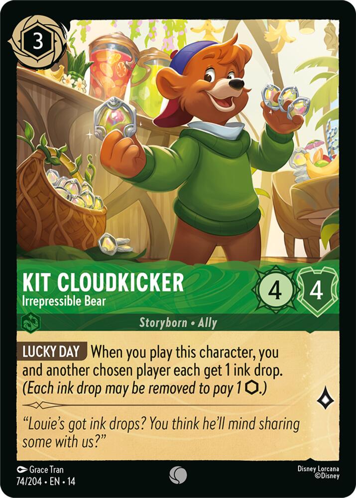 Kit Cloudkicker - Irrepressible Bear (Hyperia City)(14-74/204)(C)