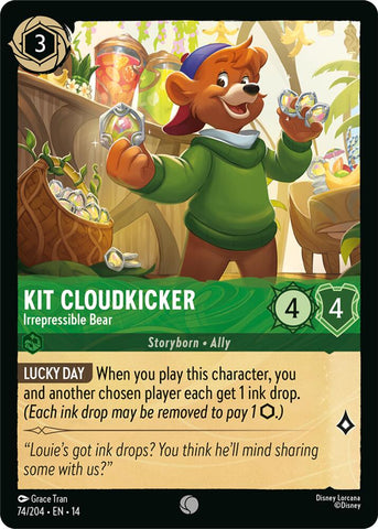 Kit Cloudkicker - Irrepressible Bear (Hyperia City)(14-74/204)(C)