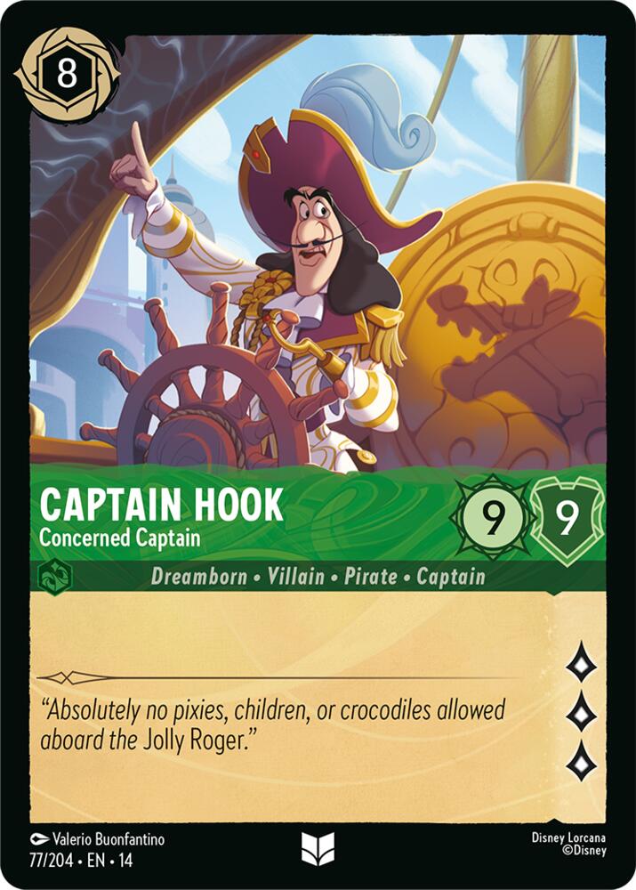 Captain Hook - Concerned Captain (Hyperia City)(14-77/204)(UN)