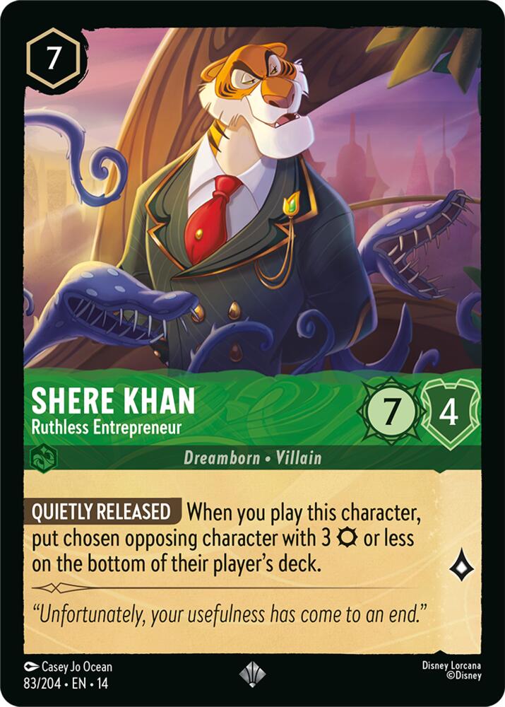 Shere Khan - Ruthless Entrepreneur (Hyperia City)(14-83/204)(SR)