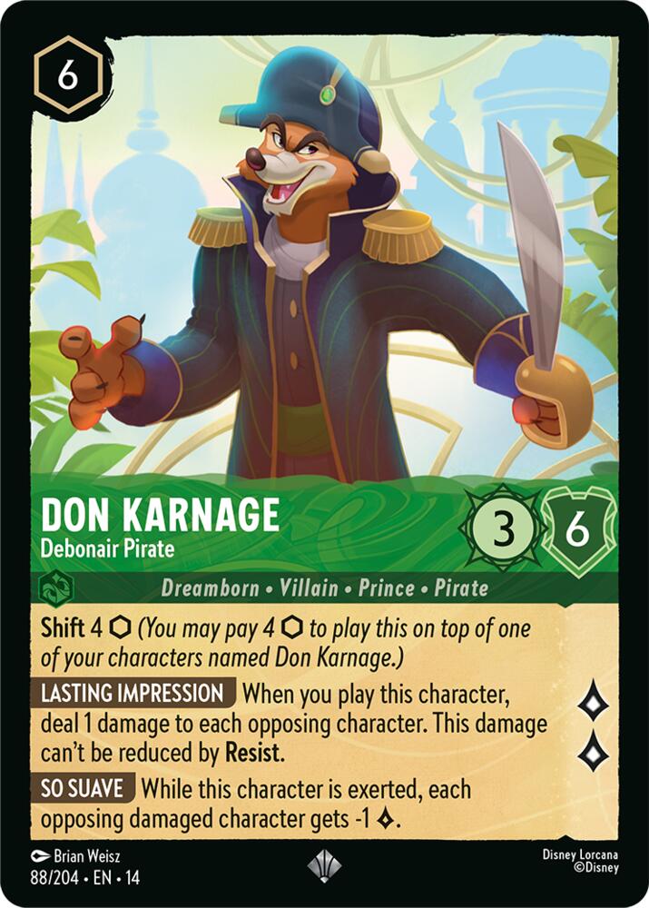 Don Karnage - Debonair Pirate (Hyperia City)(14-88/204)(SR)