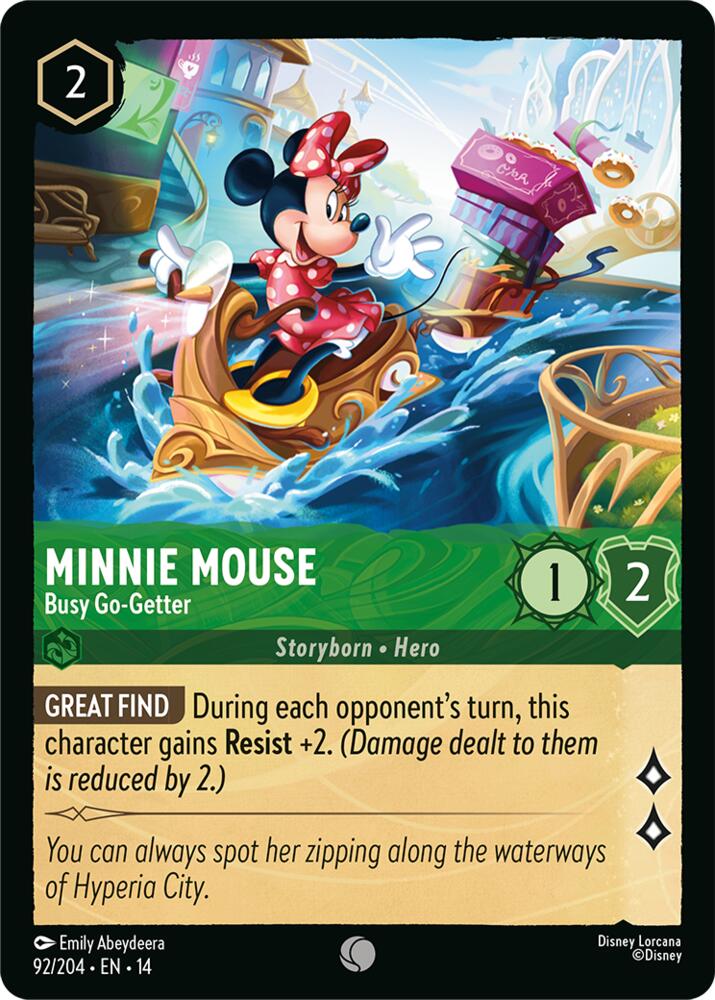 Minnie Mouse - Busy Go-Getter (Hyperia City)(14-92/204)(C)