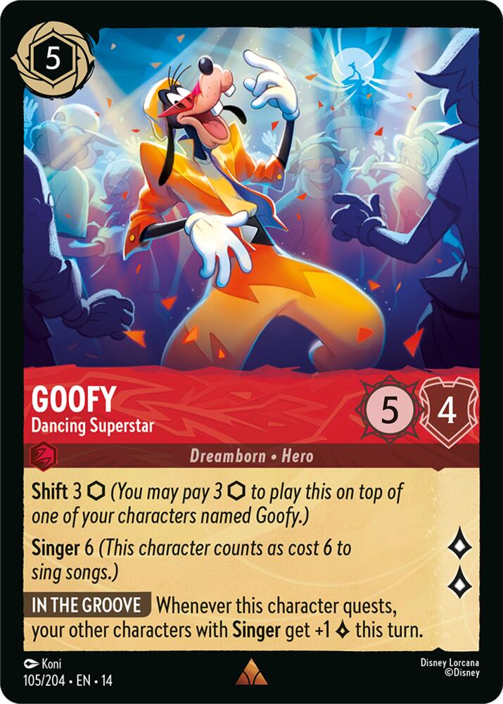 Goofy - Dancing Superstar (Hyperia City)(14-105/204)(R)