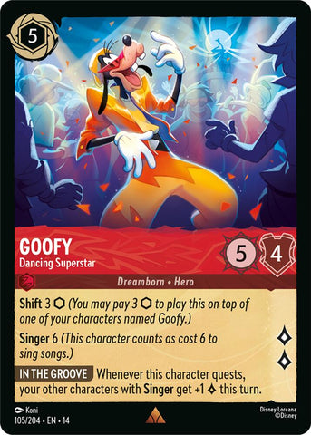 Goofy - Dancing Superstar (Hyperia City)(14-105/204)(R)