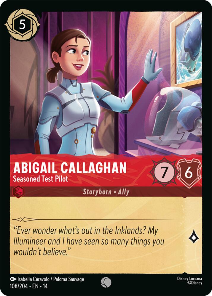Abigail Callaghan - Seasoned Test Pilot (Hyperia City)(14-108/204)(C)