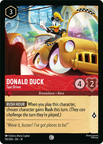 Donald Duck - Taxi Driver (Hyperia City)(14-110/204)(C)