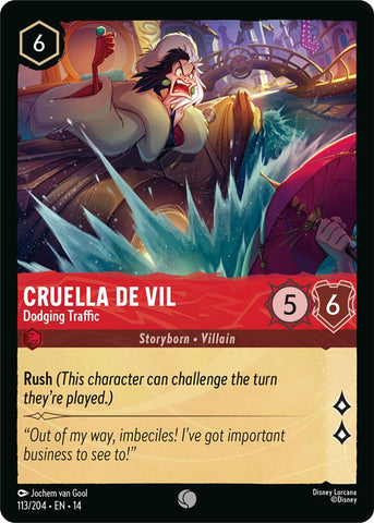 Cruella De Vil - Dodging Traffic (Hyperia City)(14-113/204)(C)