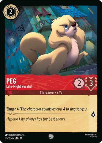 Peg - Late-Night Vocalist (Hyperia City)(14-115/204)(C)