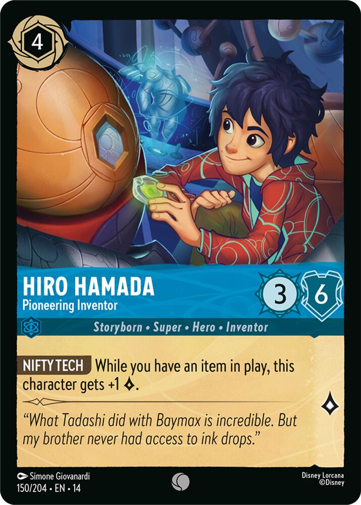 Hiro Hamada - Pioneering Inventor (Hyperia City)(14-150/204)(C)