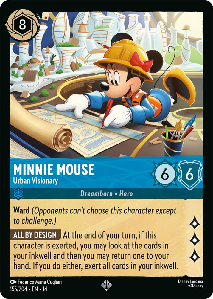 Minnie Mouse - Urban Visionary (Hyperia City)(14-155/204)(SR)