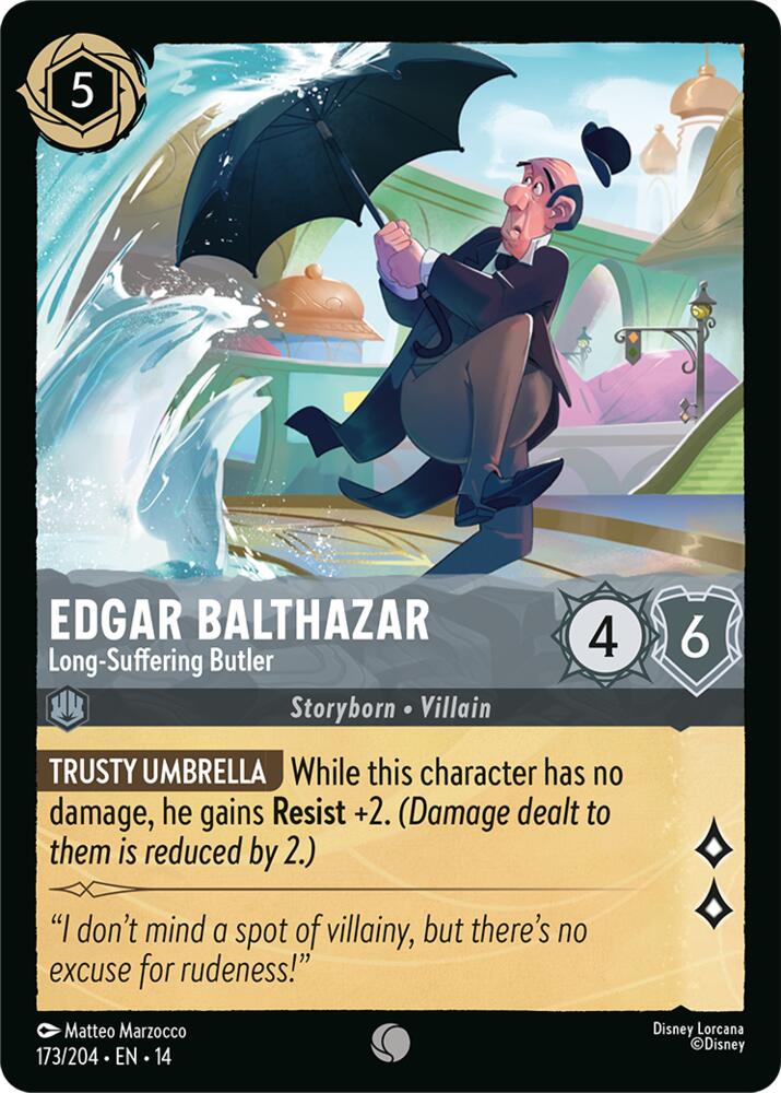 Edgar Balthazar - Long-Suffering Butler (Hyperia City)(14-173/204)(C)
