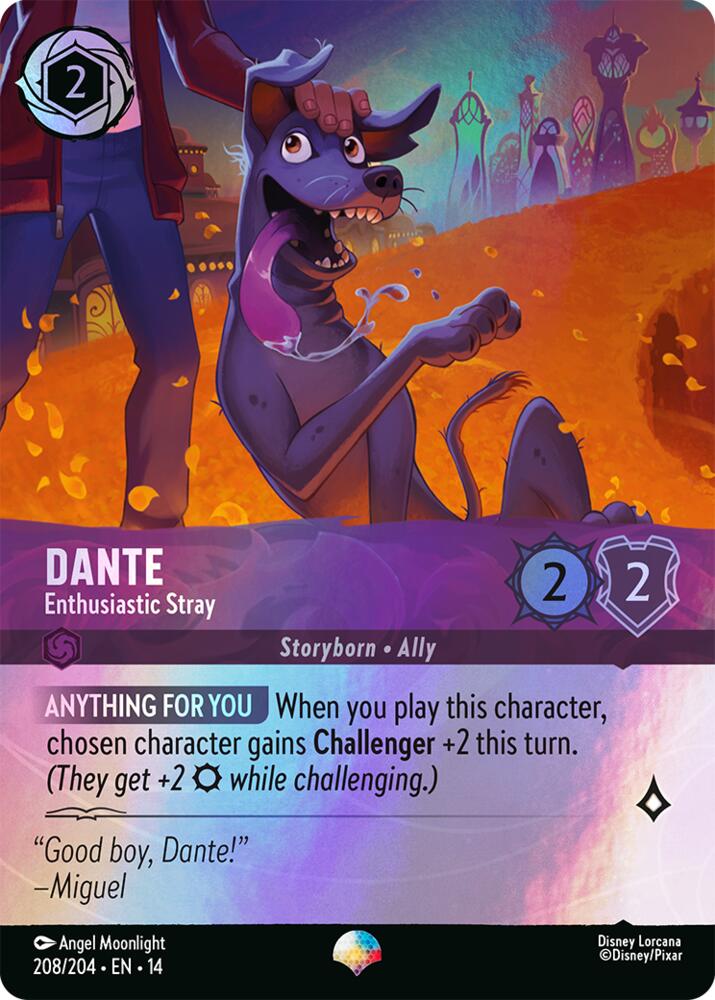 Dante - Enthusiastic Stray (Epic) (Holofoil) (Hyperia City)(14-208/204)(EP)