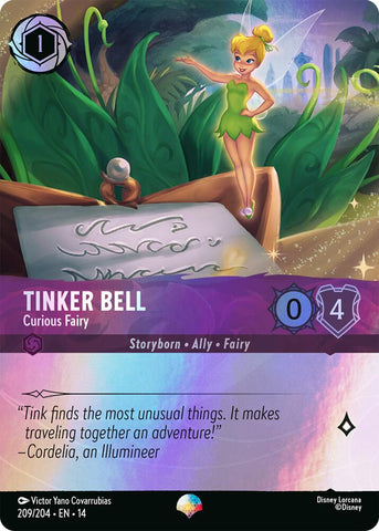 Tinker Bell - Curious Fairy (Epic) (Holofoil) (Hyperia City)(14-209/204)(EP)