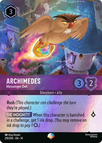 Archimedes - Messenger Owl (Epic) (Holofoil) (Hyperia City)(14-210/204)(EP)