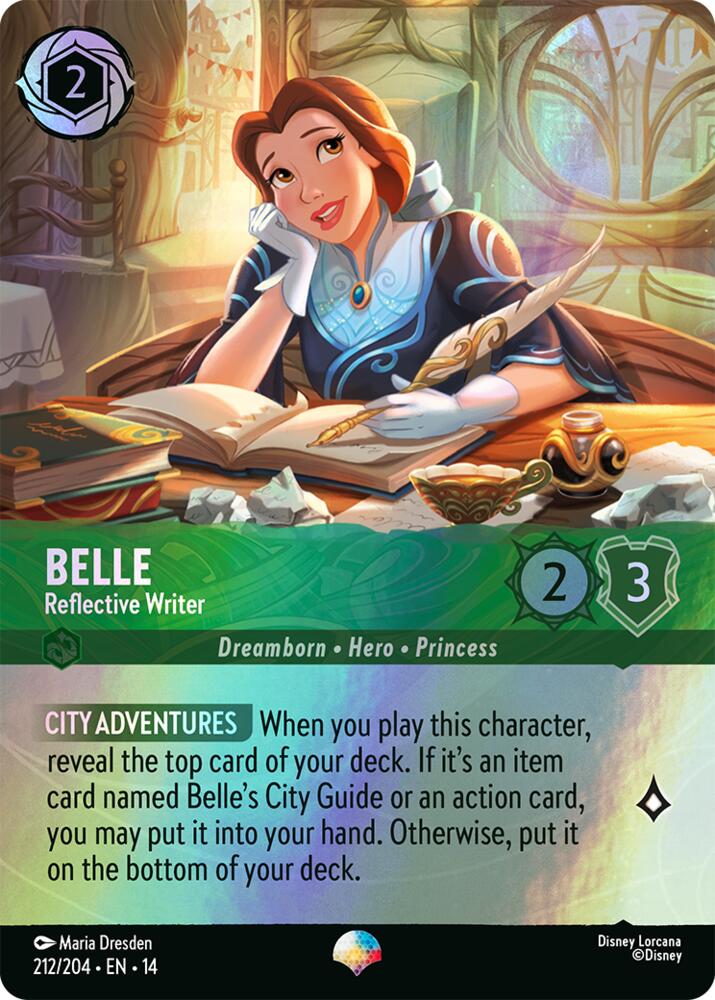 Belle - Reflective Writer (Epic) (Holofoil) (Hyperia City)(14-212/204)(EP)