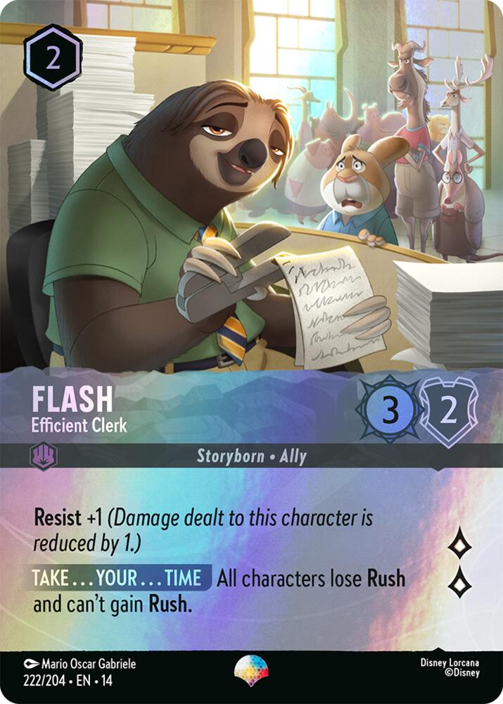 Flash - Efficient Clerk (Epic) (Holofoil) (Hyperia City)(14-222/204)(EP)
