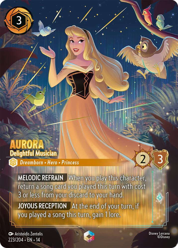 Aurora - Delightful Musician (Enchanted) (Holofoil) (Hyperia City)(14-223/204)(EN)