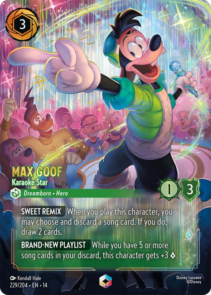 Max Goof - Karaoke Star (Enchanted) (Holofoil) (Hyperia City)(14-229/204)(EN)