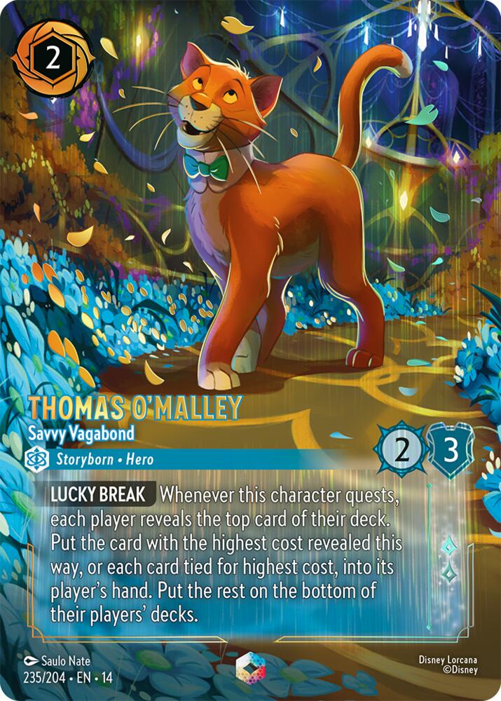 Thomas O'Malley - Savvy Vagabond (Enchanted) (Holofoil) (Hyperia City)(14-235/204)(EN)